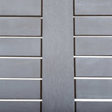 Garden Table Grey 80x80x74 cm Solid Acacia Wood - Top-Down View