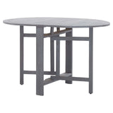 Garden Table Grey 120x70x74 cm Solid Acacia Wood - Side View