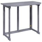 Folding Balcony Table 90x50x74 cm Solid Acacia Wood