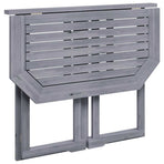 Folding Balcony Table 90x50x74 cm Solid Acacia Wood