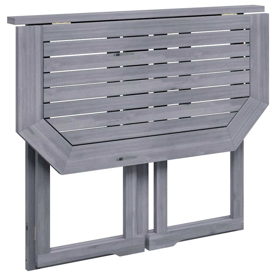 Folding Balcony Table 90x50x74 cm Solid Acacia Wood