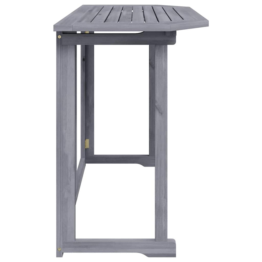Folding Balcony Table 90x50x74 cm Solid Acacia Wood