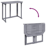 Folding Balcony Table 90x50x74 cm Solid Acacia Wood