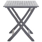 Folding Garden Table 120x70x75 cm Solid Acacia Wood