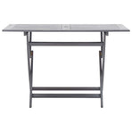 Folding Garden Table 120x70x75 cm Solid Acacia Wood
