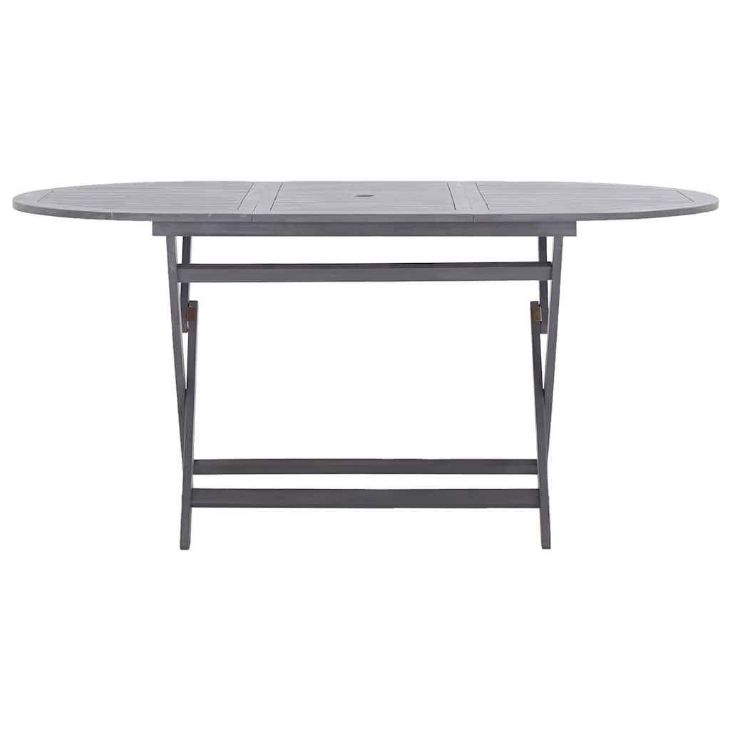 Folding Garden Table 160x85x75 cm Solid Acacia Wood