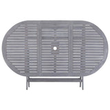 Folding Garden Table 160x85x75 cm Solid Acacia Wood - 45-Degree Angle