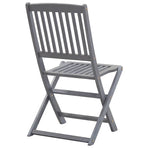 Folding Chairs 2 pcs Solid Acacia Wood