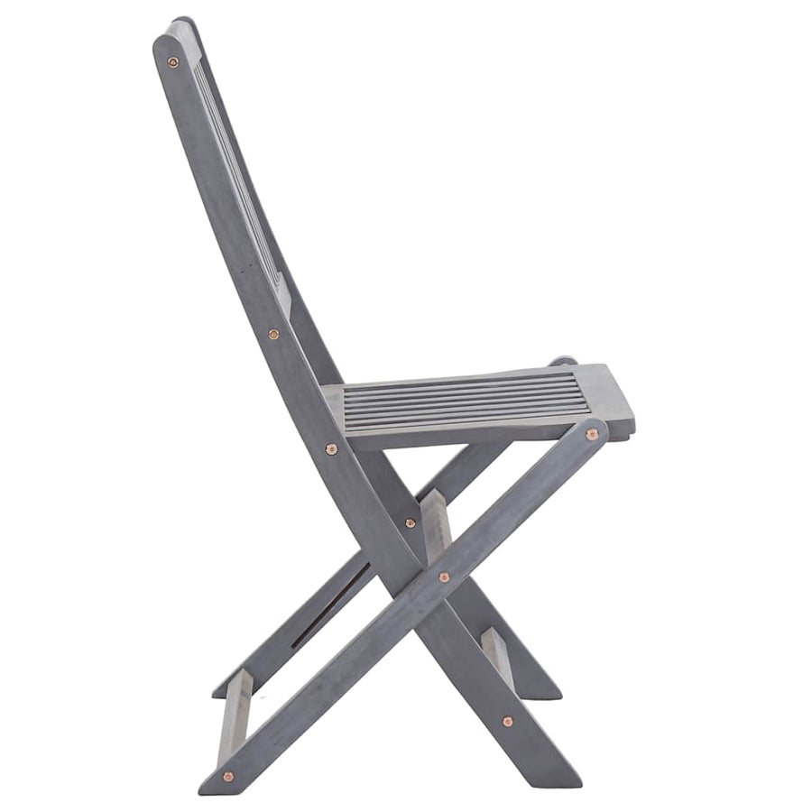 Folding Chairs 4 pcs Solid Acacia Wood