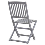 Folding Chairs 4 pcs Solid Acacia Wood