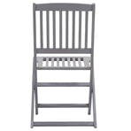 Folding Chairs 4 pcs Solid Acacia Wood
