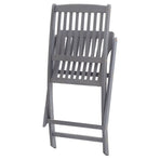 Folding Chairs 4 pcs Solid Acacia Wood