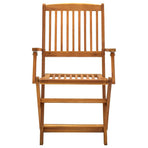 Folding Chairs 4 pcs Solid Acacia Wood