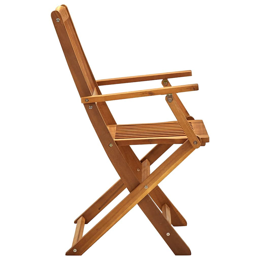 Folding Chairs 4 pcs Solid Acacia Wood