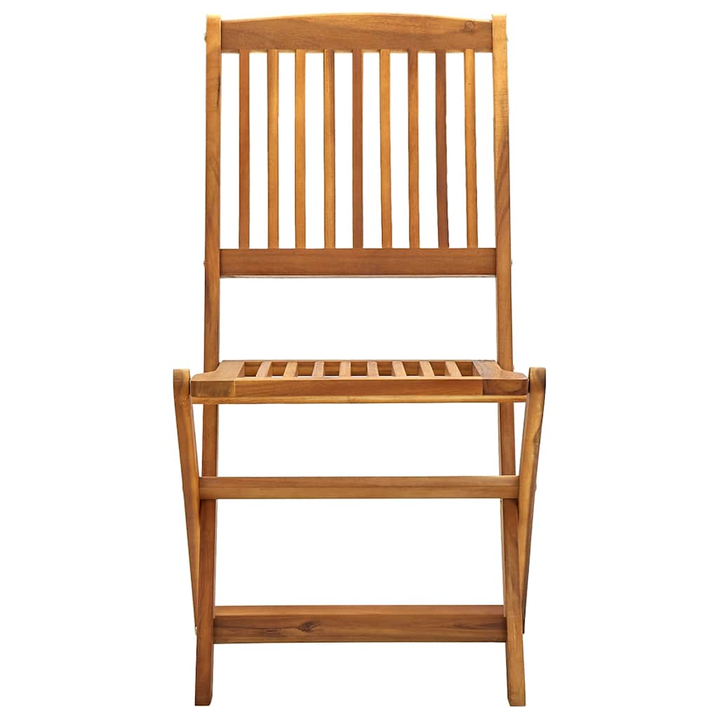Folding Chairs 2 pcs Solid Acacia Wood