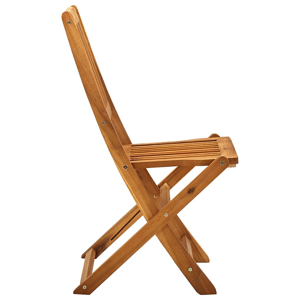 Folding Chairs 2 pcs Solid Acacia Wood
