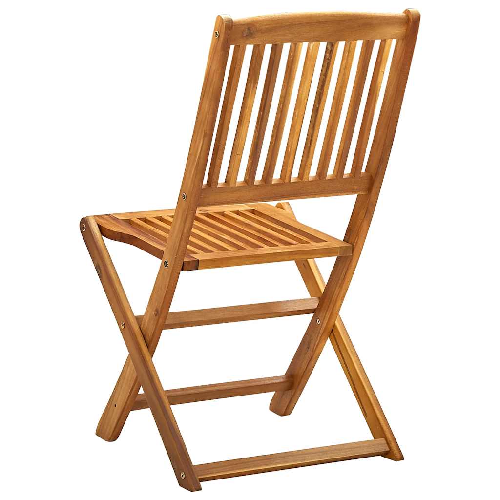 Folding Chairs 2 pcs Solid Acacia Wood