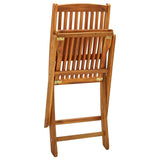 Folding Chairs 2 pcs Solid Acacia Wood