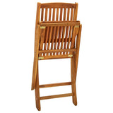 Folding Chairs 4 pcs Solid Acacia Wood