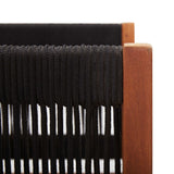 Garden Sofa 2-Seater Solid Acacia Wood - Rear View