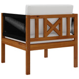 Garden Chairs 2 pcs Solid Acacia Wood - 45-Degree Angle