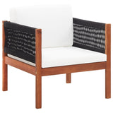 4 Piece Garden Lounge Set Solid Acacia Wood - Side View