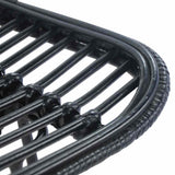 Bar Chairs 2 pcs Black Rattan - Rear View