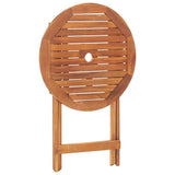 Folding Garden Table 60x75 cm Solid Acacia Wood