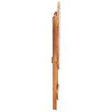 Folding Garden Table 60x75 cm Solid Acacia Wood - Close-Up Angle