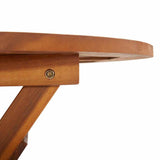 Folding Garden Table 60x75 cm Solid Acacia Wood - Extra Image