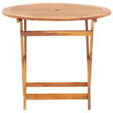 Folding Garden Table 90x75 cm Solid Acacia Wood - 45-Degree Angle