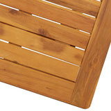 Folding Garden Table 70x70x75 cm Solid Acacia Wood - Extra Image