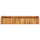 Garden Raised Bed 150x30x25 cm Solid Acacia Wood - Front View