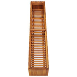 Garden Raised Bed 150x30x25 cm Solid Acacia Wood - Top-Down View