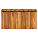 Garden Raised Bed 100x30x50 cm Solid Acacia Wood - Front View