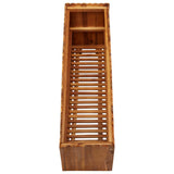Garden Raised Bed 100x30x50 cm Solid Acacia Wood - Top-Down View