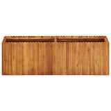 Garden Raised Bed 150x30x50 cm Solid Acacia Wood - Front View