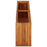 Garden Raised Bed 150x30x50 cm Solid Acacia Wood - Side View
