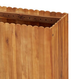 Garden Raised Bed 150x30x50 cm Solid Acacia Wood - 45-Degree Angle
