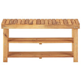 Shoe Rack 90x32x46 cm Solid Acacia Wood