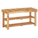Shoe Rack 90x32x46 cm Solid Acacia Wood - 45-Degree Angle