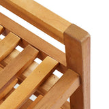 5-Tier Shoe Rack 95x26x80 cm Solid Acacia Wood
