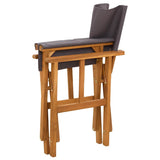 Director's Chairs 2 pcs Solid Acacia Wood