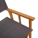 Director's Chairs 2 pcs Solid Acacia Wood - Low Angle