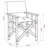 Director's Chairs 2 pcs Solid Acacia Wood