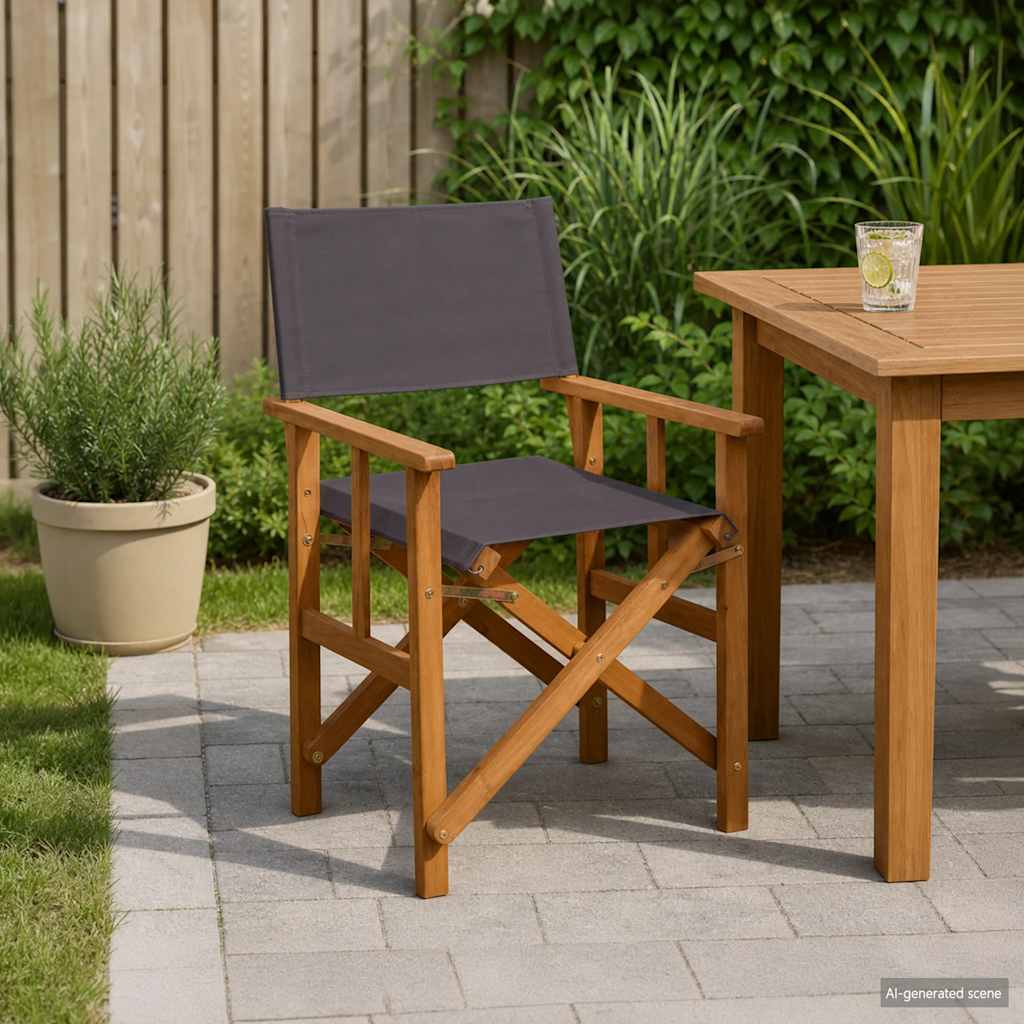 Director's Chairs 2 pcs Solid Acacia Wood