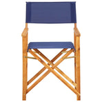 Director's Chair Solid Acacia Wood Blue