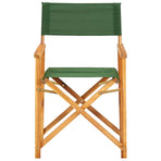 Director's Chair Solid Acacia Wood Green