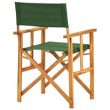 Director's Chair Solid Acacia Wood Green - Top-Down View