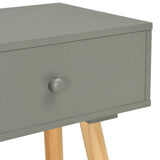 Bedside Tables 2 pcs Grey Solid Pinewood - Low Angle